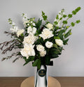 Cedar with White Ceramic Vase